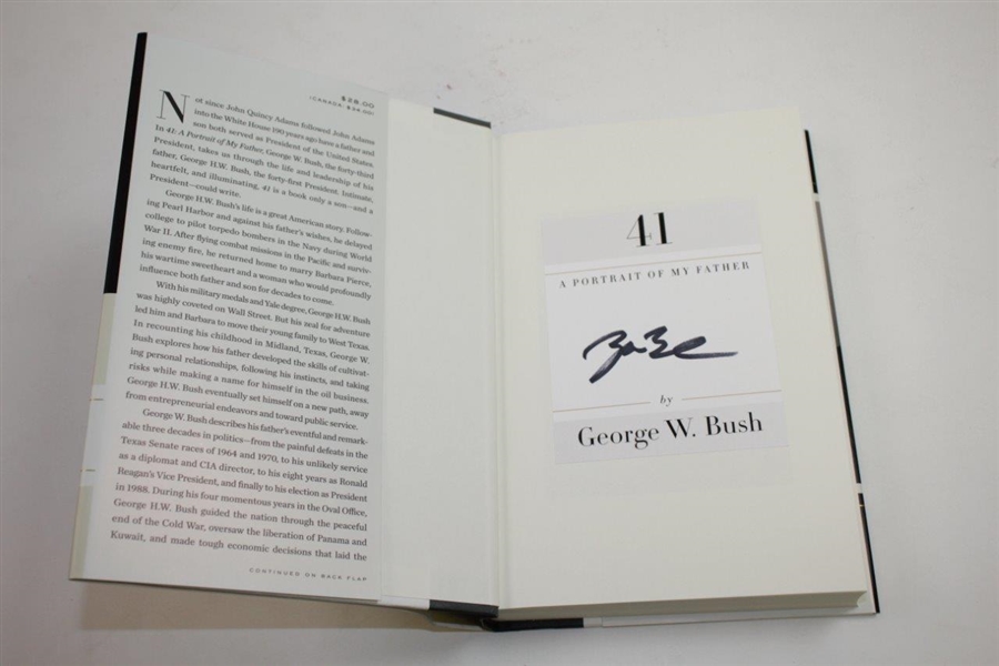 George W. Bush Signed '41: A Portrait of My Father' Book by George W. Bush JSA ALOA