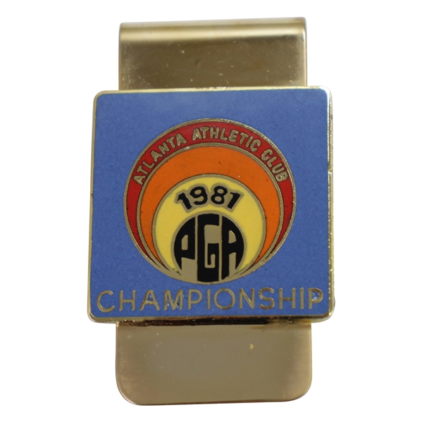 1981 PGA Championship at Atlanta Athletic Club Money Clip - Larry Nelson Winner