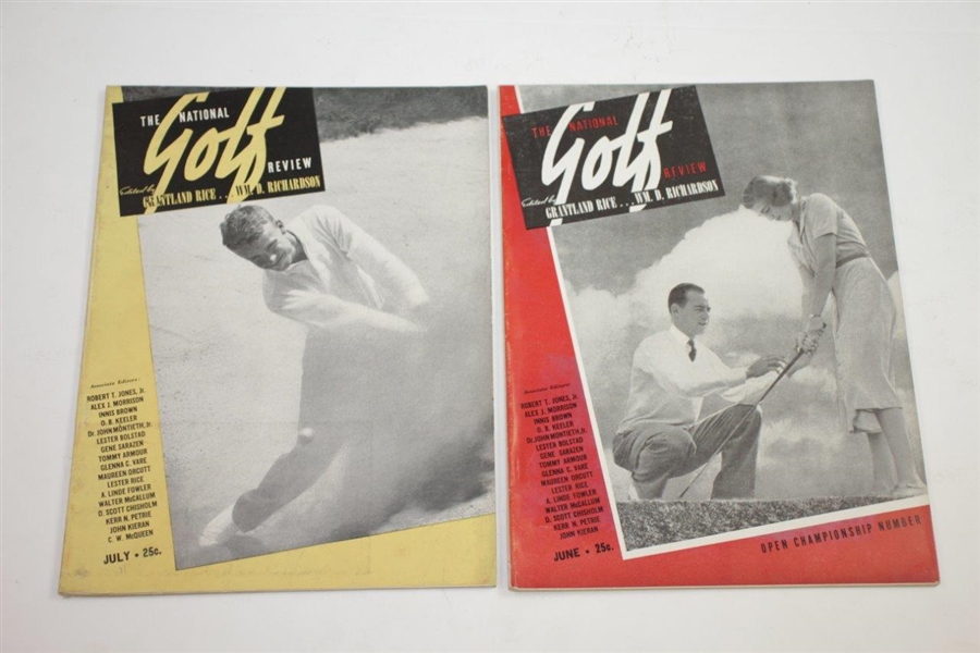 1937 The National Golf Review Golf Magazines - Seven (7)