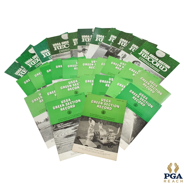 1964-1968 USGA Green Section Records Golf Magazines - Thirty (30)