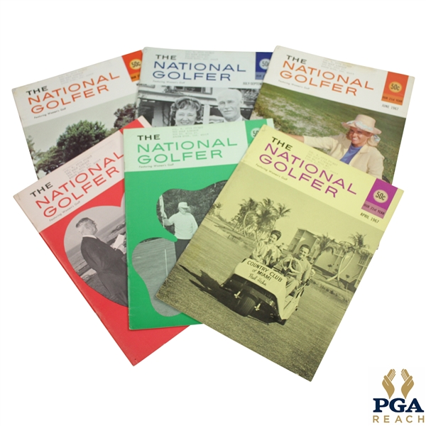 1967 The National Golfer Golf Magazines - Six (6)