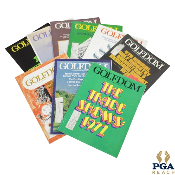 1972 & 1973 Golfdom Golf Magazines - Nine (9)