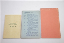 1950-1959 Rules of Golf Booklets - USGA, R&A, & Wilson - Nine (9)