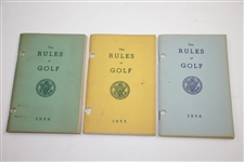 1950-1959 Rules of Golf Booklets - USGA, R&A, & Wilson - Nine (9)