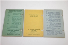 1950-1959 Rules of Golf Booklets - USGA, R&A, & Wilson - Nine (9)