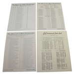 1946 US Open at Canterbury Official Scorecards, Pamphlet, House Badge, Pairing Sheets, & Entry Form