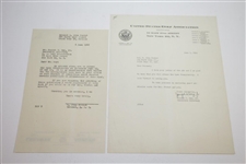 1946 US Open at Canterbury Guest Badge, Admission Tickets, Cocktail Invite, & Correspondence