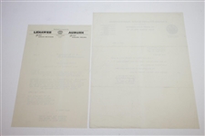 1946 US Open at Canterbury Guest Badge, Admission Tickets, Cocktail Invite, & Correspondence