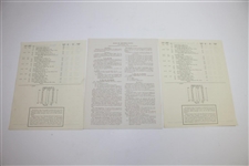 1948 US Open at Riviera Country Club Official Program with Pairing Sheets - Ben Hogan Winner