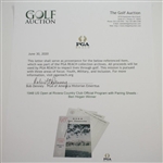 1948 US Open at Riviera Country Club Official Program with Pairing Sheets - Ben Hogan Winner