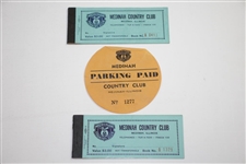 1949 US Open at Medinah Country Club Pairing Sheets, Parking, Scorecards, & Correspondence