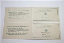 1949 US Open at Medinah Country Club Pairing Sheets, Parking, Scorecards, & Correspondence