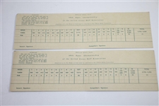 1949 US Open at Medinah Country Club Pairing Sheets, Parking, Scorecards, & Correspondence