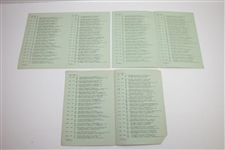 1949 US Open at Medinah Country Club Pairing Sheets, Parking, Scorecards, & Correspondence