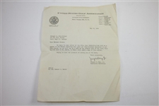 1949 US Open at Medinah Country Club Pairing Sheets, Parking, Scorecards, & Correspondence