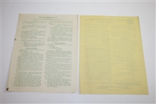 Miscellaneous 1949 US Open at Medinah Country Club Information, Releases, & Pamphlets