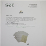 Miscellaneous 1949 US Open at Medinah Country Club Information, Releases, & Pamphlets
