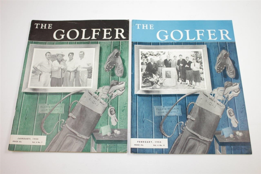 1955 The Golfer (The California Golfer) Golf Magazines - Twelve (12)