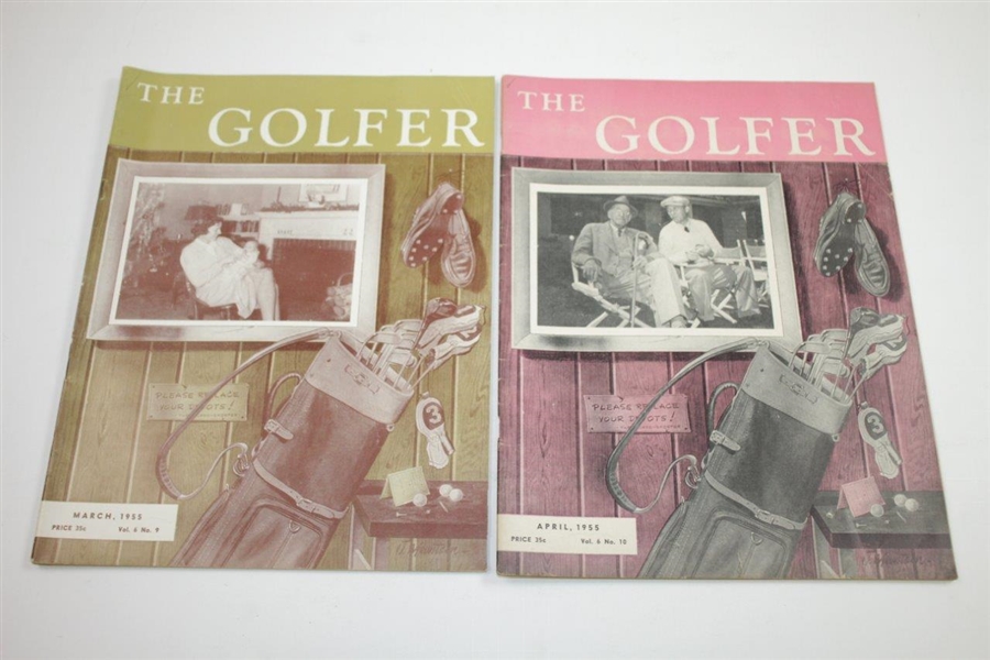 1955 The Golfer (The California Golfer) Golf Magazines - Twelve (12)