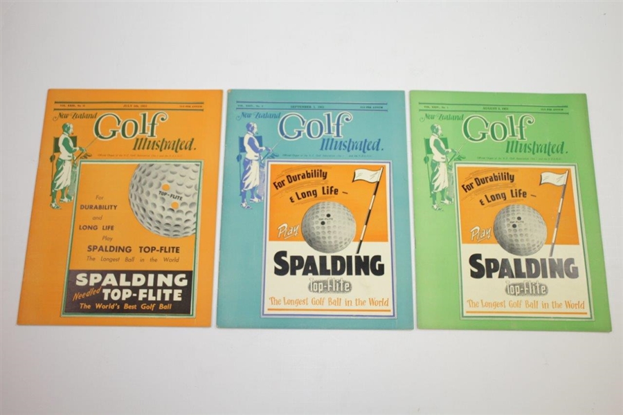 1951 New Zealand Golf Illustrated Golf Magazines - Twelve (12)