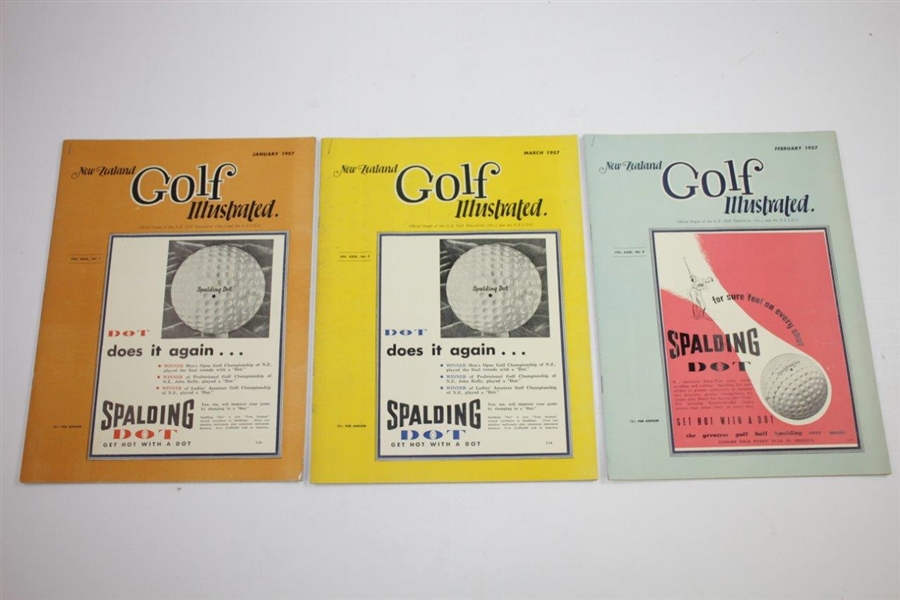 1957 New Zealand Golf Illustrated Golf Magazines - Twelve (12)