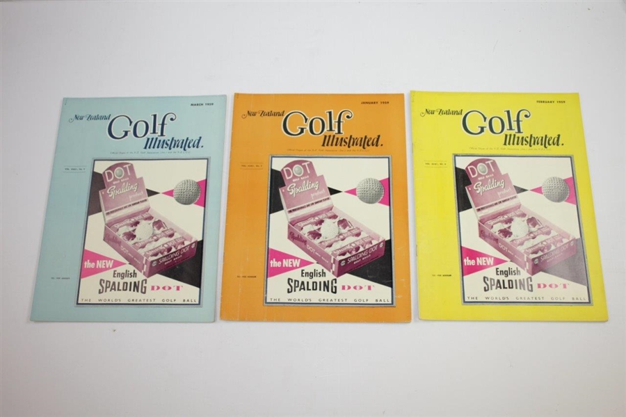 1959 New Zealand Golf Illustrated Golf Magazines - Twelve (12)