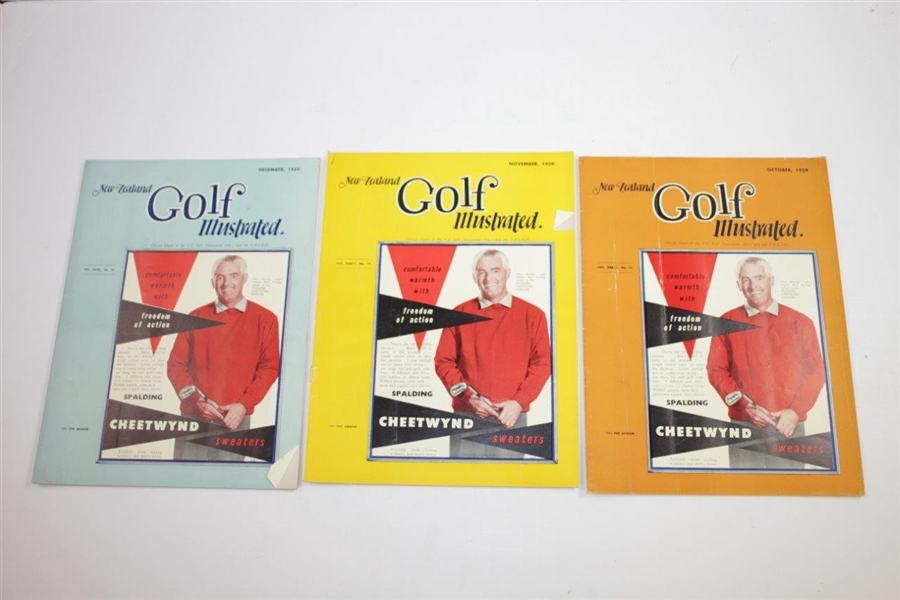 1959 New Zealand Golf Illustrated Golf Magazines - Twelve (12)