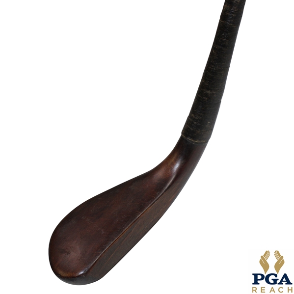 Circa 1850 Douglas McEwan Putter with Both Shaft & Hozel Stamps - 37 1/2"