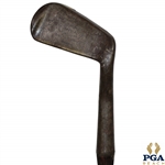 Circa 1900 Gibson & Co. Smiths Model Offset Mashie Iron - 36 1/2"