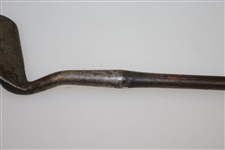 Circa 1900 Gibson & Co. Smith's Model Offset Mashie Iron - 36 1/2
