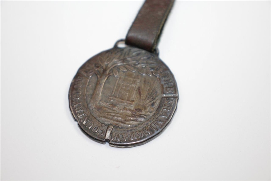 1911 The Framingham Country Club Sterling Silver Best Single Round Medal