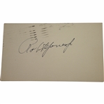 Robert Bobby T. Jones, Jr. Signed 1953 Government Postcard JSA ALOA