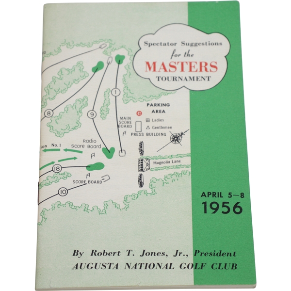 1956 Masters Tournament Spectator Guide - Jack Burke Jr. Winner