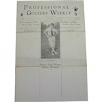 Dummy Layout For Professional Golfers Weekly First Issue Vol. 1 No. 1 