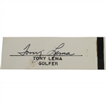 Tony Lema Signed Golfer Cut JSA ALOA