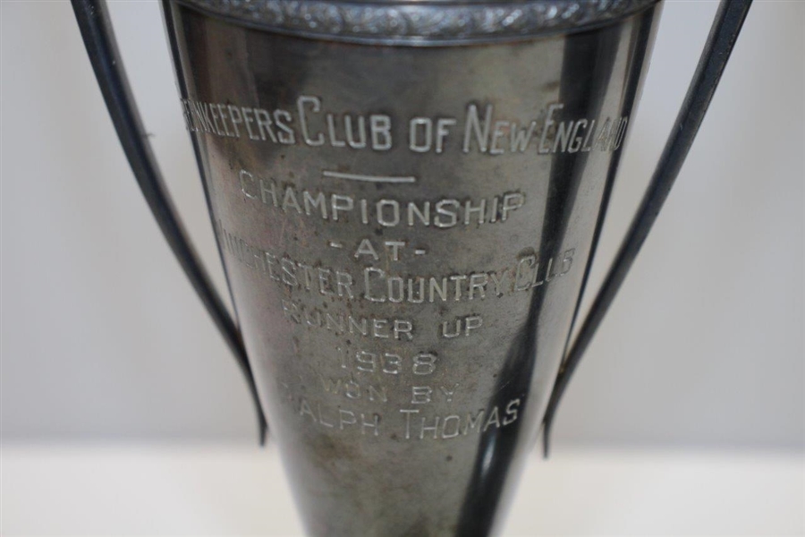 1937 & 1938 Greenskeepers Club of New England Championship Trophies Won by Ralph Thomas