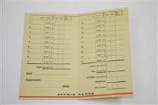 1908 Oakmont Country Club Official Scorecard with Stymie Gauge