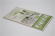 1911 A Book of Golf Booklet with Summary of 1910 Champions - Compliments of Gillette