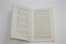 1911 A Book of Golf Booklet with Summary of 1910 Champions - Compliments of Gillette