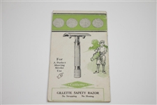 1911 A Book of Golf Booklet with Summary of 1910 Champions - Compliments of Gillette