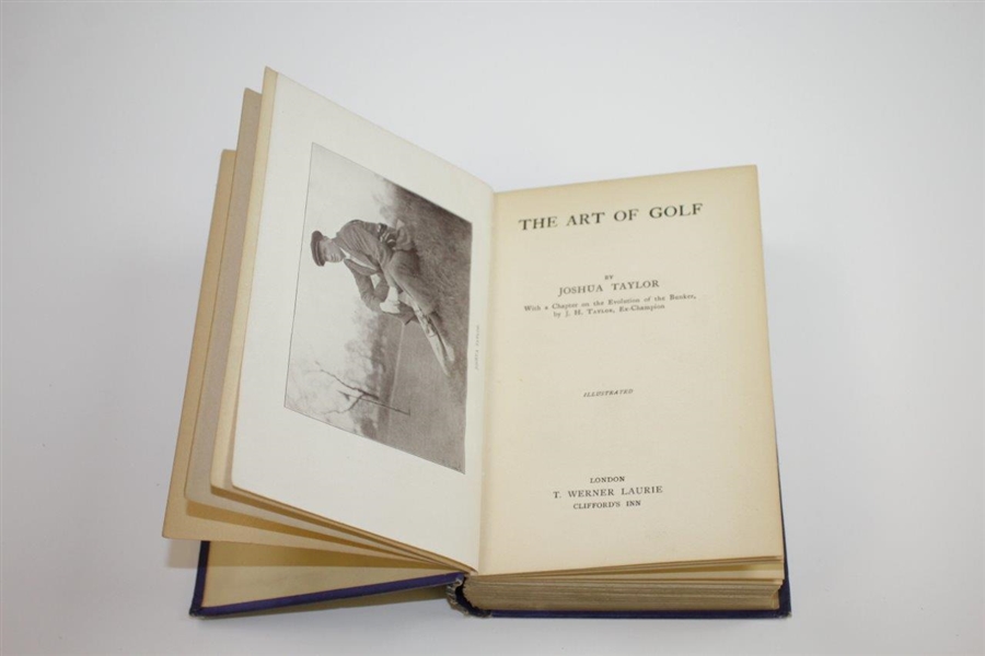 1913 'The Art of Golf' Book by Joshua Taylor Sourced From Bert Yancey