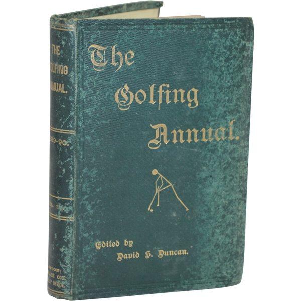1890 The Golfing Annual Vol. III Book Edited by David Scott Duncan 1889-90 Sourced From Bert Yancey