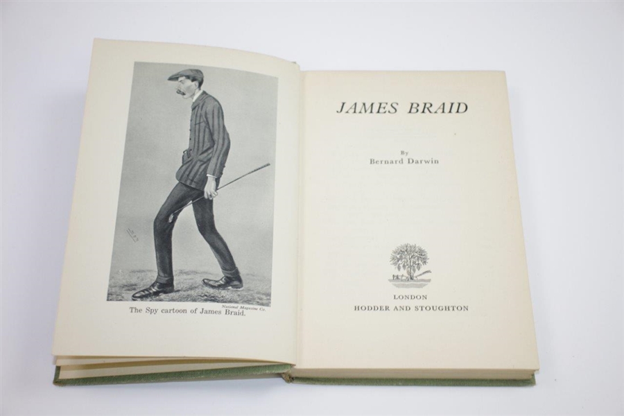 1952 'James Braid' Book by Bernard Darwin Sourced From Bert Yancey