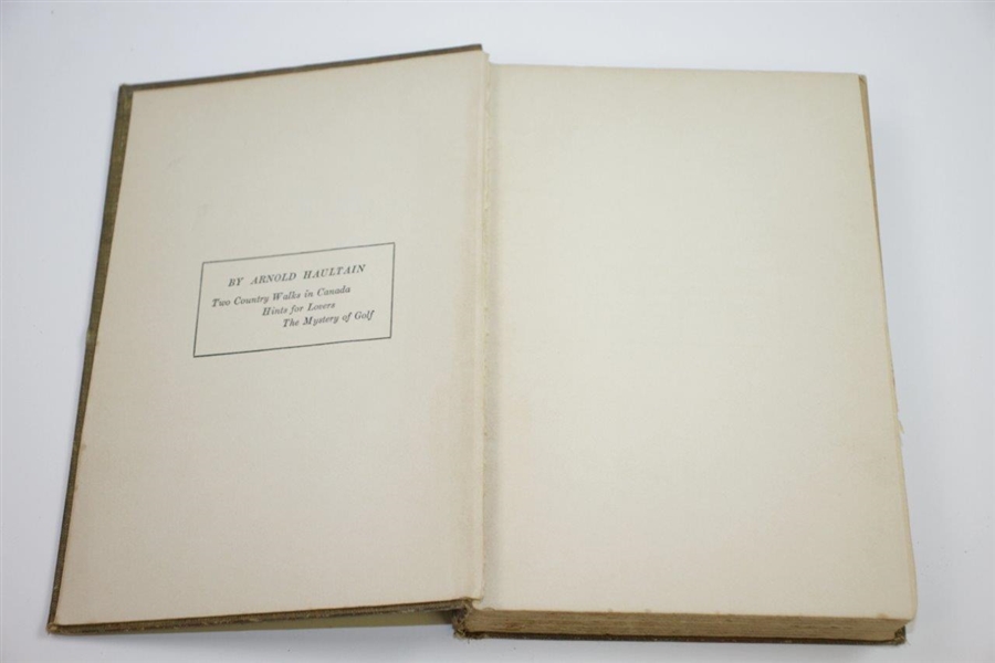 1912 'The Mystery of Golf' Second Edition Book by Arnold Haultain Sourced From Bert Yancey