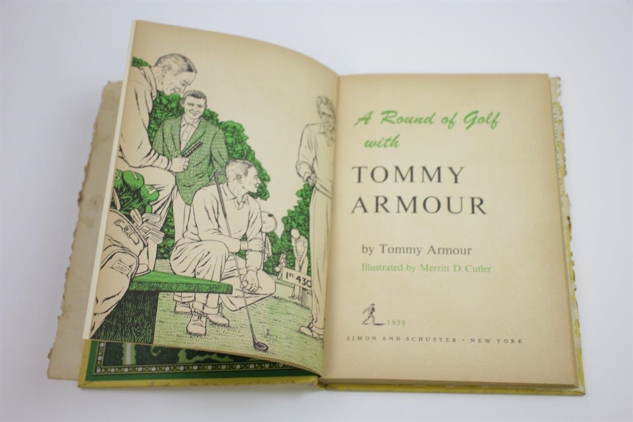 1959 'A Round of Golf with Tommy Armour' Book by Tommy Armour Sourced From Bert Yancey