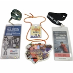 2013 US Open, 1997 Ryder Cup, & 2009 AT&T National Badges/Tickets Lanyards