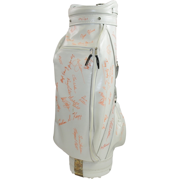 Multi-Signed White Golf Bag by Dozens of LPGA Stars JSA ALOA