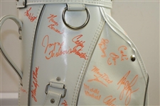 Multi-Signed White Golf Bag by Dozens of LPGA Stars JSA ALOA