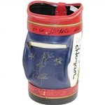 Payne, Nelson, & Dozens others Signed Hogan Co. Red/White/Blue Den Golf Bag JSA ALOA