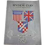 1931 Ryder Cup at Scioto Country Club Official Program